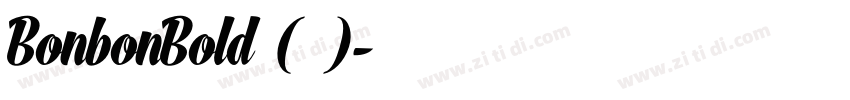 BonbonBold 普通(西方)字体转换